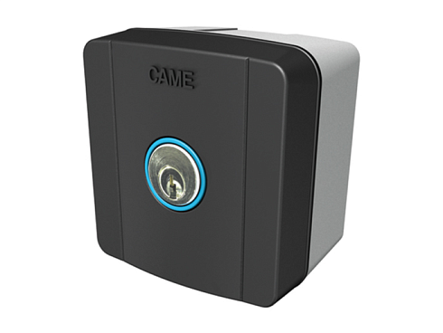 Купить ключ-выключатель накладной CAME SELC1FDG с синей подсветкой с доставкой и установкой в Ейске