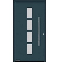Двери входные алюминиевые  ThermoPlan Hybrid Hormann – Мотив 501 в Ейске